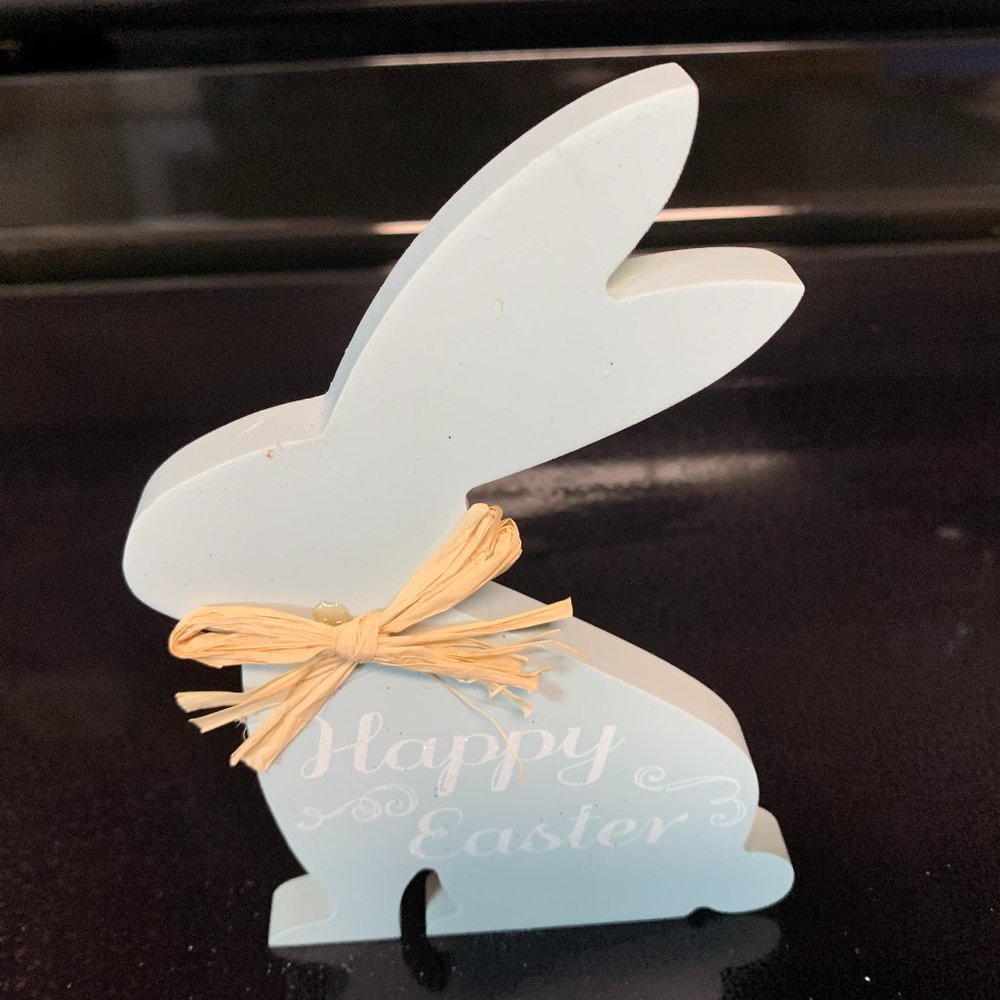 Easter Blue Bunny table decor